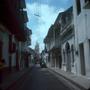 Photograph: [Calle de la Iglesia (Church Street) in Cartagena, Colombia]