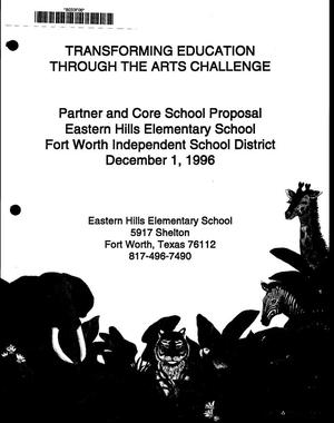 Primary view of object titled '[Partner and Core School Proposal by Eastern Hills Elementary School]'.