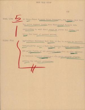 Primary view of object titled '[News Script: Waco Farm Union]'.