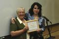 Photograph: [Elsie Wiley presents award to Kathy Dreyer, 1]