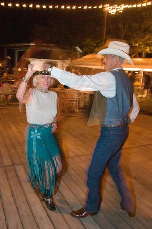 Primary view of object titled '[Couple dances at Texas Natural and Western Swing Festival]'.