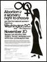 Text: Flyer for the first national women's march in Washington D.C. and San…