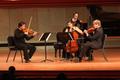 Photograph: [Students perform Piano Quartet in E-flat major, Op. 47, 1]