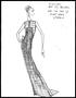 Artwork: [Sketch created by Michael Faircloth of a dress with square patterns]