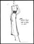 Primary view of [Sketch created by Michael Faircloth of a dress and belt]