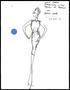 Artwork: [Sketch created by Michael Faircloth of a short dress with crystals]