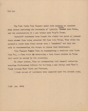 Primary view of object titled '[News Script: Citcon]'.