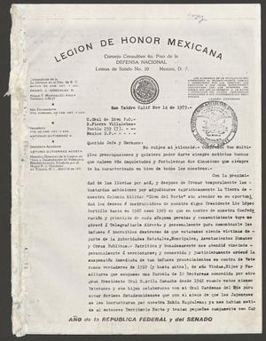 Primary view of object titled '[Letter from Pedro J. Gonzalez to Roberto Fierro Villalobos, 13]'.