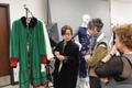 Photograph: [Akiko Fukai, Cynthia Amneus and Myra Walker looking at garments]
