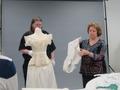 Primary view of [Myra Walker mounting nineteenth-century undergarments]