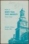 Book: North Texas State University Schedule of Classes: Summer 1963