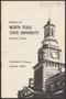 Book: North Texas State University Schedule of Classes: Summer 1964