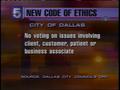 Primary view of [News Clip: City Ethics]
