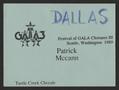 Primary view of [Patrick McCann Ticket Festival of GALA Choruses]