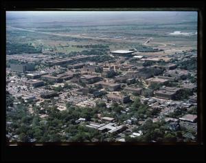 Primary view of object titled '[Aerial Photograph of North Texas State University, 1980's]'.