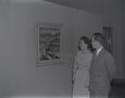 Photograph: [A man and woman in front of a museum painting, 1]