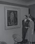 Photograph: [A man and woman in front of a museum painting, 3]