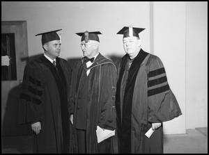 Primary view of object titled '[Shepard Receiving Honorary Degree]'.