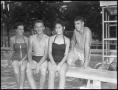 Photograph: [Students on Diving Board at Music Clinic]
