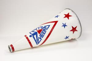 Primary view of object titled '[Cheer Dallas Megaphone]'.