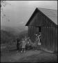 Photograph: [Students exiting the Locust Grove School(1)]