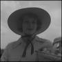 Photograph: [Portrait of a woman in a straw hat, 7]