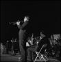 Photograph: [Trumpet player during a performance]