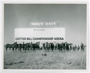 Primary view of object titled '[Cutter Bill sign]'.