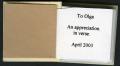 Thumbnail image of item number 3 in: 'To Olga : an appreciation in verse.'.
