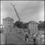 Photograph: [Workers on the Biology Building site]