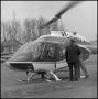 Photograph: [Governor Dolph Briscoe in helicopter]