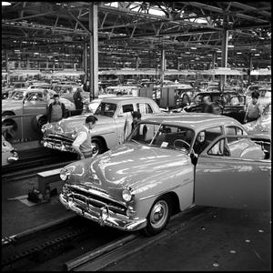 Primary view of object titled '[Automobiles in a factory, 4]'.