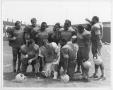 Primary view of [Scott Bakula and Football Players]