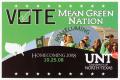 Primary view of [Vote Mean Green homecoming election announcement, 2008]