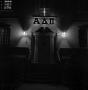 Primary view of [Alpha Delta Pi sign at night, 2]