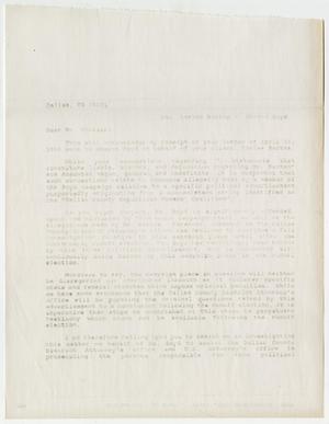 Primary view of object titled '[Letter: Sharon Boyd to Bernard Stoller]'.