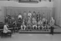 Photograph: [Posed Portrait of the One O'Clock Lab Band in Kenton Hall]