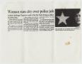 Clipping: [Photocopy of Dallas Morning News article: woman sues city over polic…