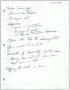 Primary view of [Handwritten notes about Charles Domingues]