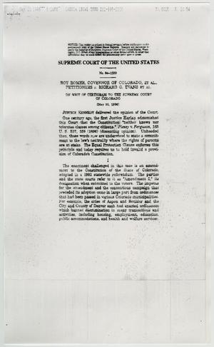 Primary view of object titled '[Copy of Supreme Court: Roger vs. Evans]'.