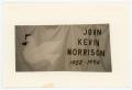 Photograph: [AIDS Memorial Quilt Panel for John Kevin Morrison]