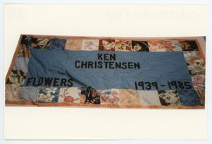Primary view of object titled '[AIDS Memorial Quilt Panel for Ken Christensen]'.