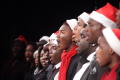 Photograph: [Row of choir members singing, 2]