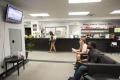 Photograph: [Students playing video games in the UNT Media Library]