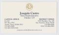 Primary view of [Joaquin Castro's Business Card]