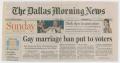 Clipping: [Clipping: Gay marriage ban put to voters]