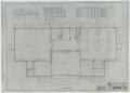 Technical Drawing: Plans For A Home Economics Cottage, Stanford, Texas: First Floor Plan
