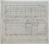 Technical Drawing: City National Bank, Colorado, Texas: First & Second Floor Plans