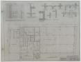 Technical Drawing: Bank And Office Building, Brownwood, Texas: First Floor Framing Plan