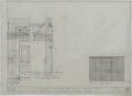 Technical Drawing: F & M State Bank, Ranger, Texas: Front Entrance & Vault Partition Ren…